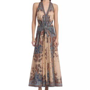 Zimmermann  Ascension Cotton Halter Maxi Dress